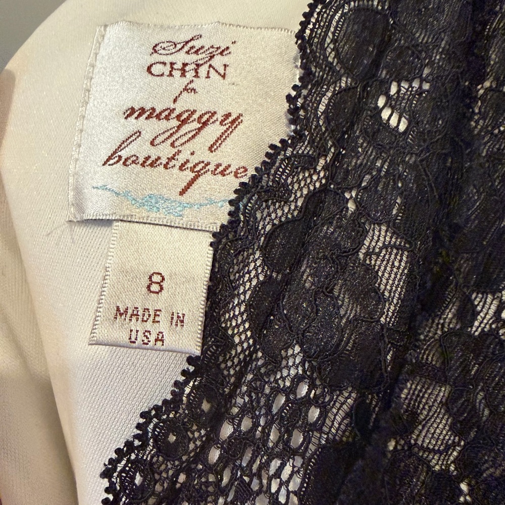 Suzi Chin for Maggy Boutique Black Lace Dress - Picture 3 of 3